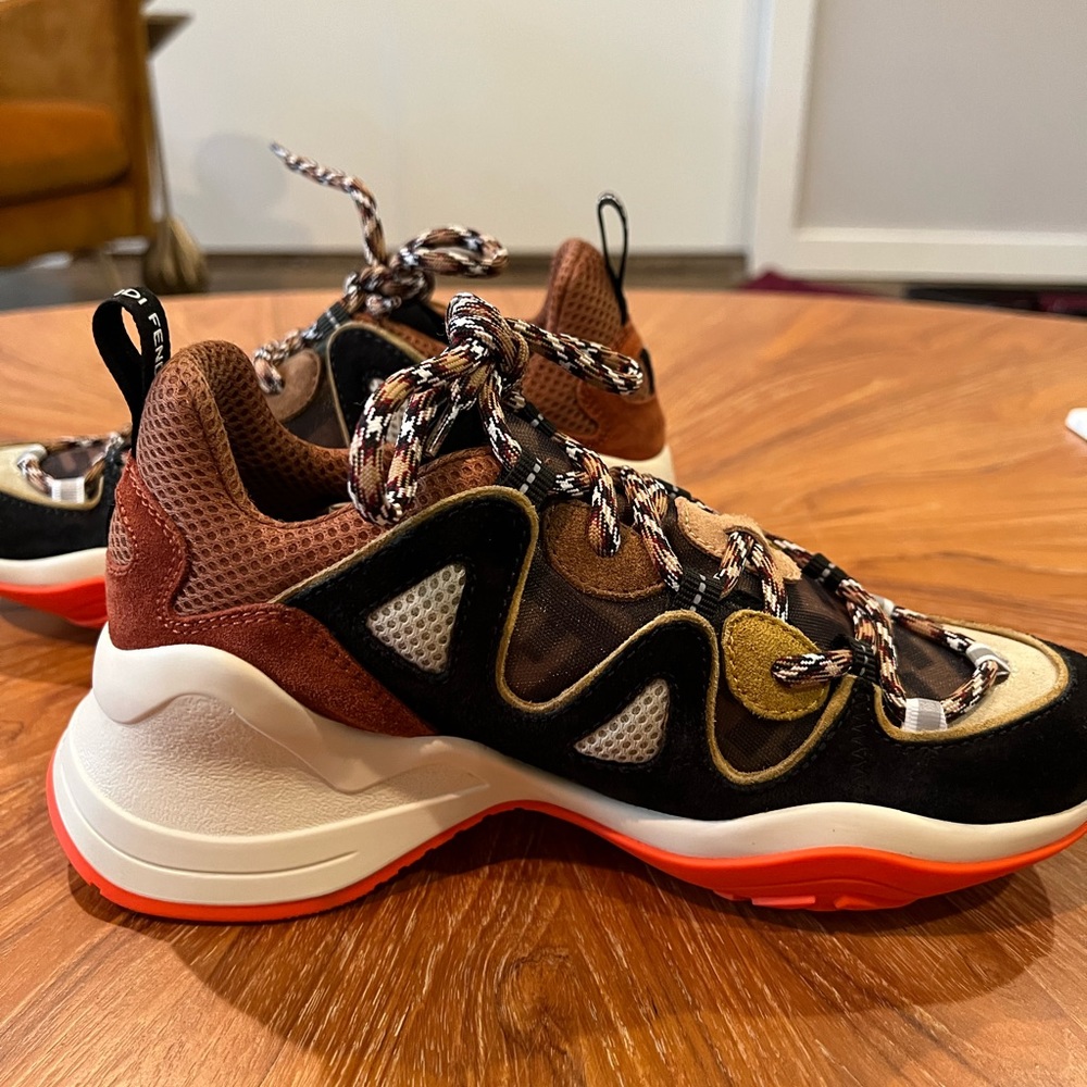 FENDI Mesh FFluid Low Top Sneaker